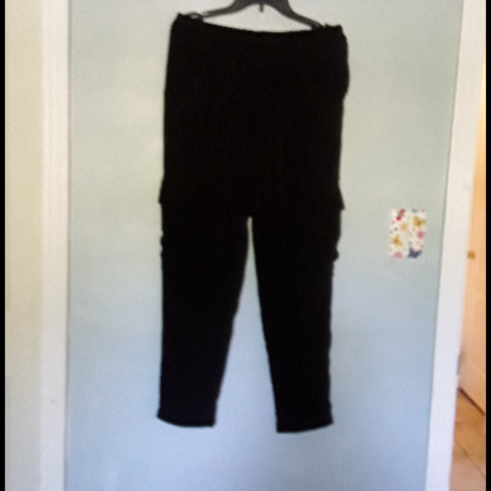 Lisa Rinna silky cargo pants Dressy cargo